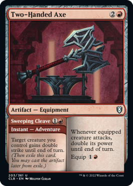 Two-Handed Axe // Sweeping Cleave [Commander Legends: Battle for Baldur's Gate] Magic: The Gathering