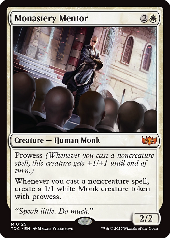 Monastery Mentor [Tarkir: Dragonstorm Commander] Magic: The Gathering