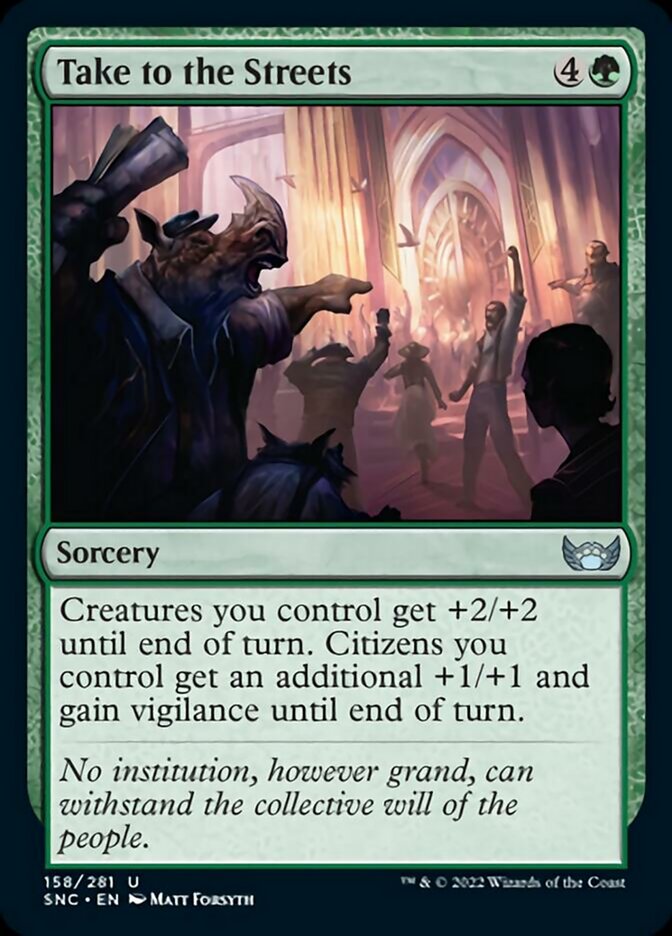 Take to the Streets [Streets of New Capenna] Magic: The Gathering