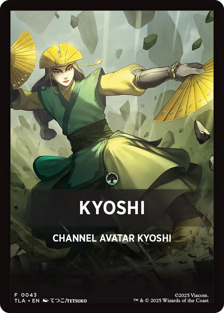 Kyoshi Theme Card [Avatar: The Last Airbender Tokens] Magic: The Gathering