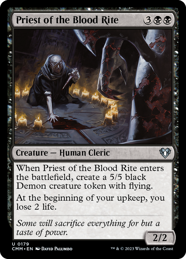 Priest of the Blood Rite [Commander Masters] Magic: The Gathering