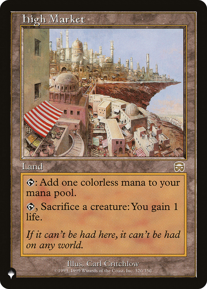 High Market [The List] Magic: The Gathering