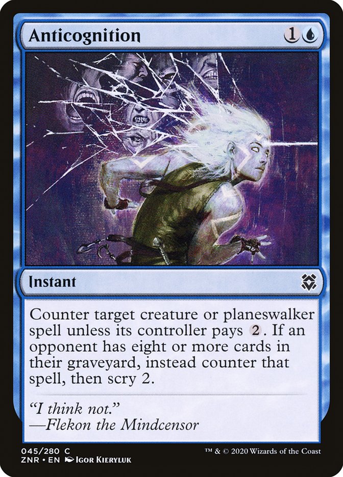 Anticognition [Zendikar Rising] Magic: The Gathering
