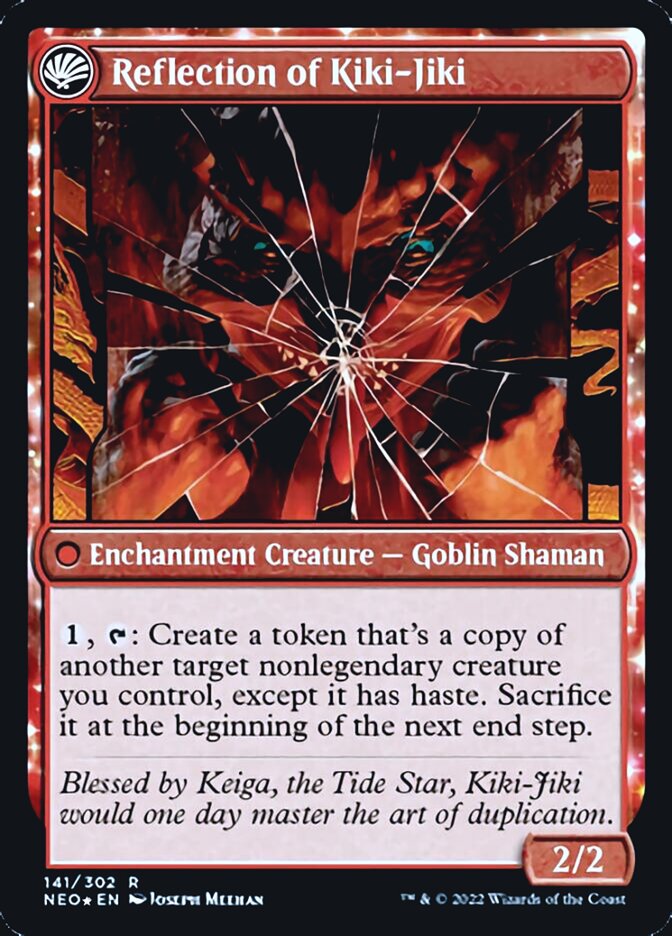Fable of the Mirror-Breaker // Reflection of Kiki-Jiki [Kamigawa: Neon Dynasty Prerelease Promos] Magic: The Gathering