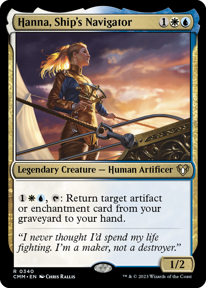 Hanna, Ship's Navigator [Commander Masters] Magic: The Gathering