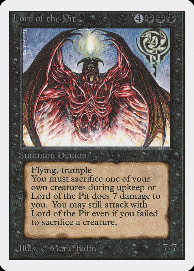 Lord of the Pit [Unlimited Edition] Magic: The Gathering