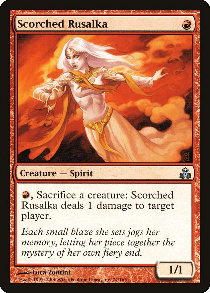 Scorched Rusalka [Guildpact] Magic: The Gathering