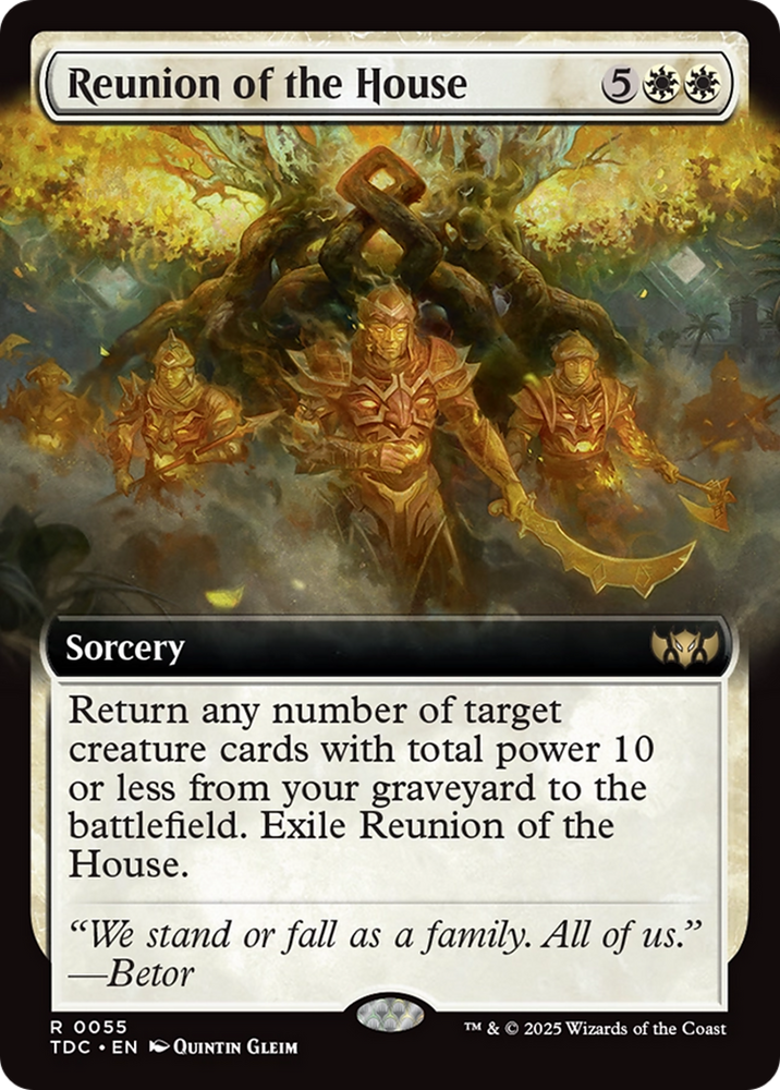 Reunion of the House (Extended Art) [Tarkir: Dragonstorm Commander] Magic: The Gathering