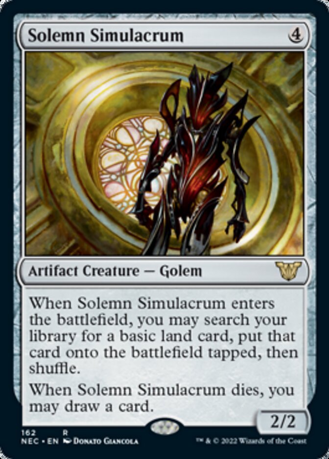 Solemn Simulacrum [Kamigawa: Neon Dynasty Commander] Magic: The Gathering