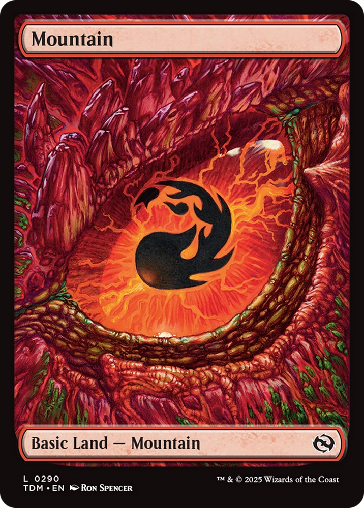 Mountain (0290) [Tarkir: Dragonstorm] Magic: The Gathering
