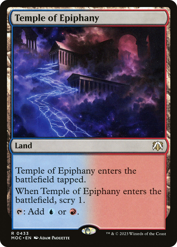 Temple of Epiphany [March of the Machine Commander] Magic: The Gathering