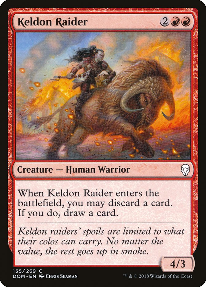 Keldon Raider [Dominaria] Magic: The Gathering