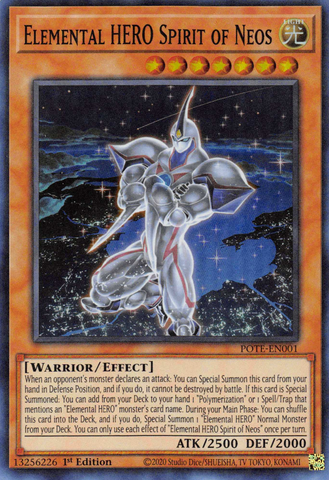 Elemental HERO Spirit of Neos [POTE-EN001] Super Rare - Yugioh Cards For Your TCG Needs!