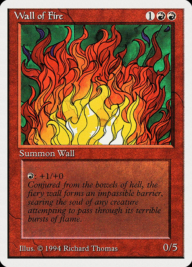 Wall of Fire [Summer Magic / Edgar] Magic: The Gathering