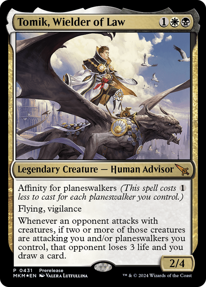 Tomik, Wielder of Law [Murders at Karlov Manor Prerelease Promos] Magic: The Gathering