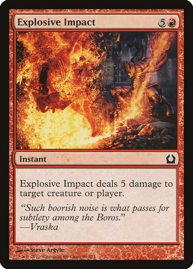Explosive Impact [Return to Ravnica] Magic: The Gathering