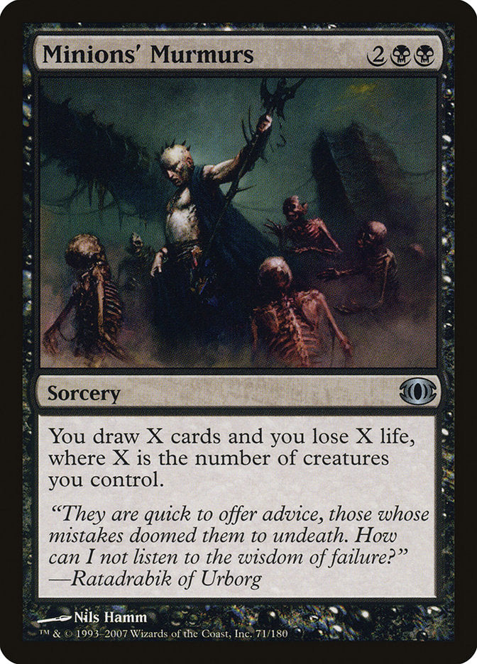 Minions' Murmurs [Future Sight] Magic: The Gathering