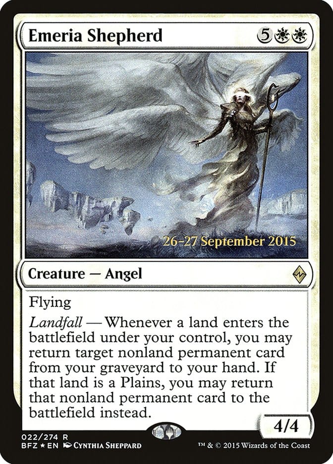 Emeria Shepherd [Battle for Zendikar Prerelease Promos] Magic: The Gathering