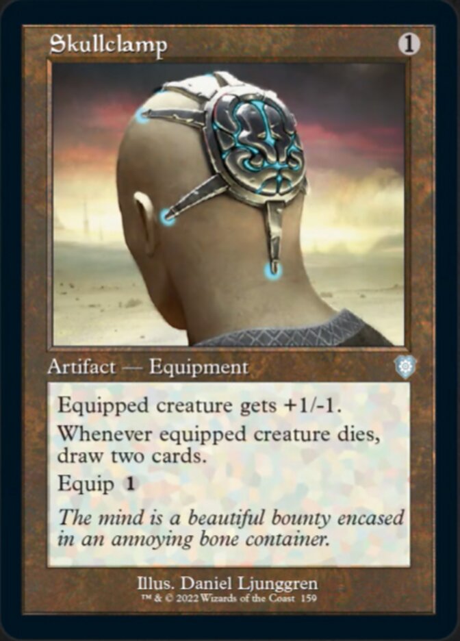 Skullclamp (Retro) [The Brothers' War Commander] Magic: The Gathering