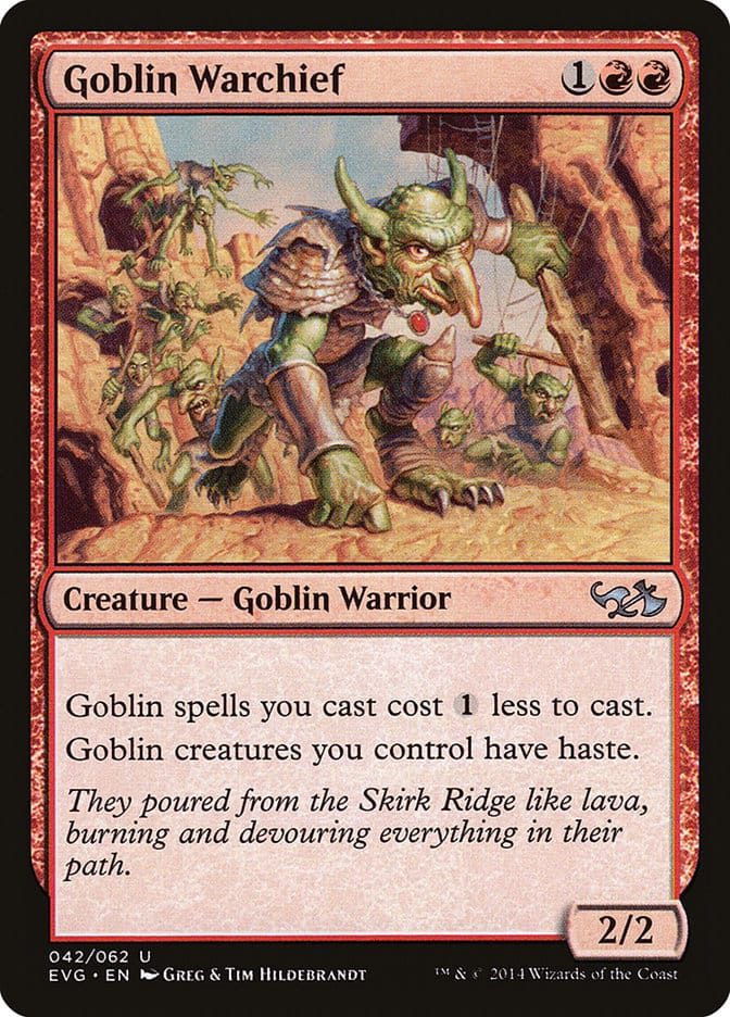 Goblin Warchief (Elves vs. Goblins) [Duel Decks Anthology] Magic: The Gathering