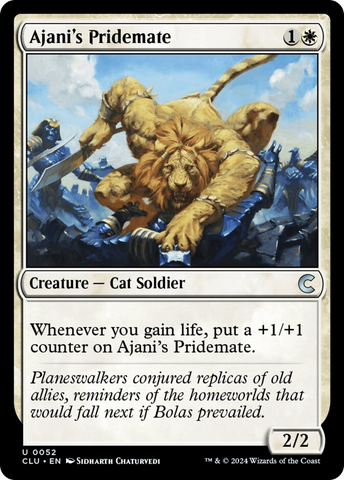 Ajani's Pridemate [Ravnica: Clue Edition] Magic: The Gathering