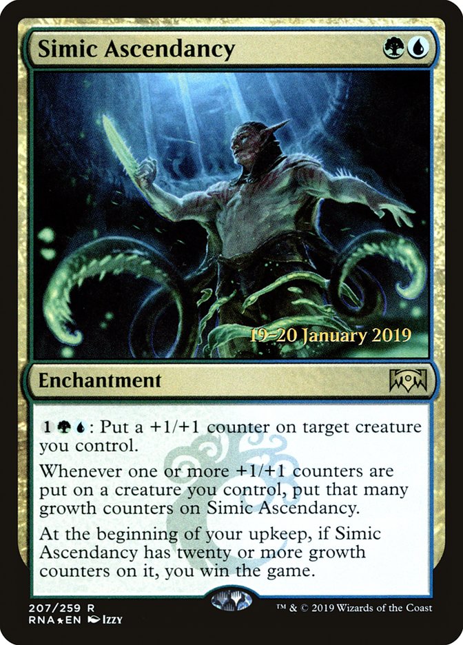 Simic Ascendancy [Ravnica Allegiance Prerelease Promos] Magic: The Gathering