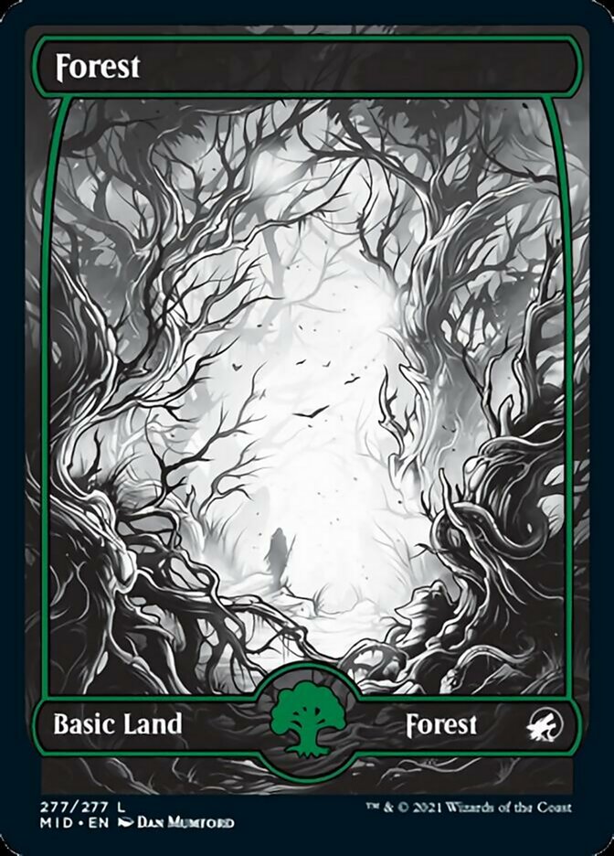 Forest (277) [Innistrad: Midnight Hunt] Magic: The Gathering