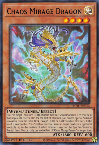 Chaos Mirage Dragon [PHHY-EN013] Super Rare - Yugioh Cards For Your TCG Needs!