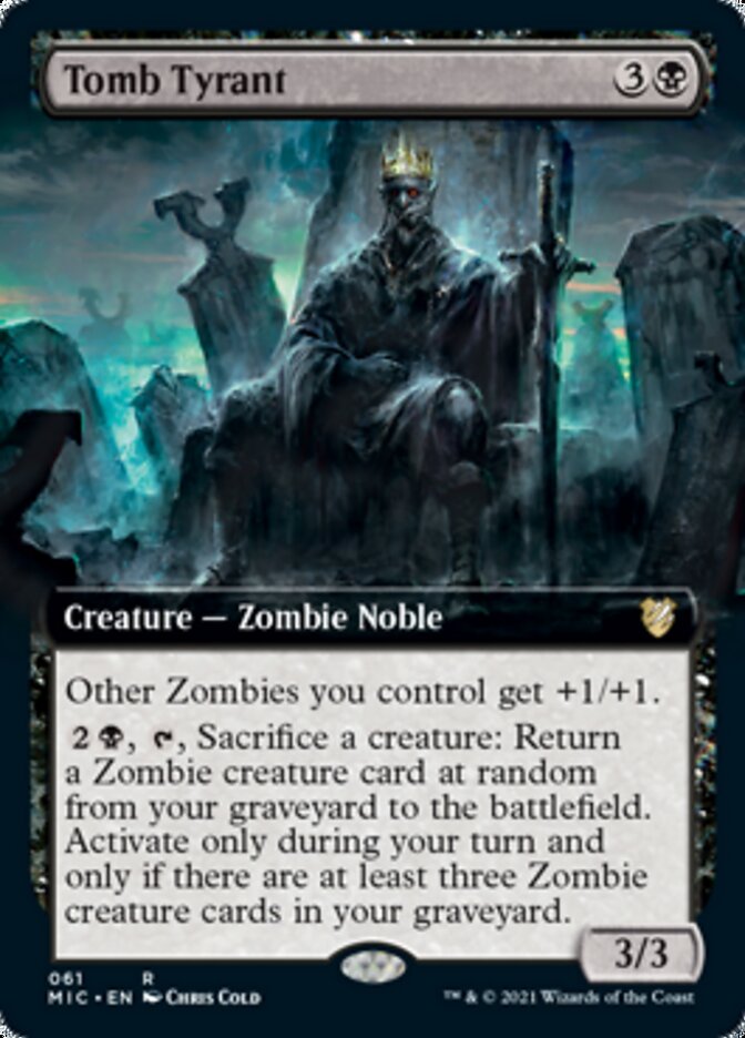 Tomb Tyrant (Extended Art) [Innistrad: Midnight Hunt Commander] Magic: The Gathering