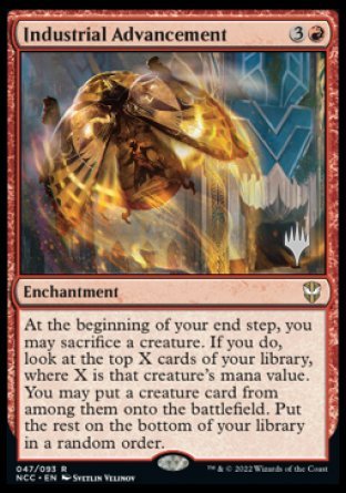 Industrial Advancement (Promo Pack) [Streets of New Capenna Commander Promos] Magic: The Gathering