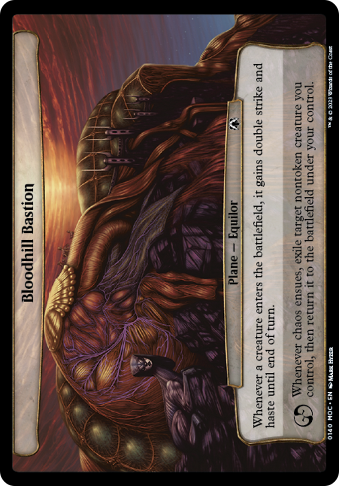 Bloodhill Bastion [March of the Machine Commander] Magic: The Gathering