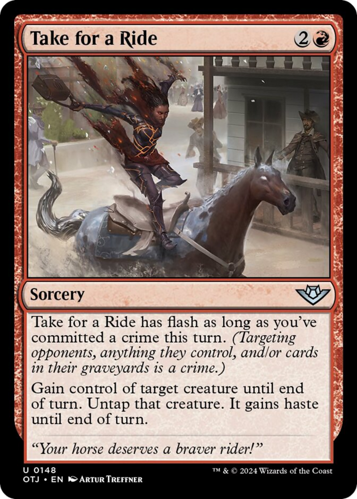 Take for a Ride [Outlaws of Thunder Junction] Magic: The Gathering