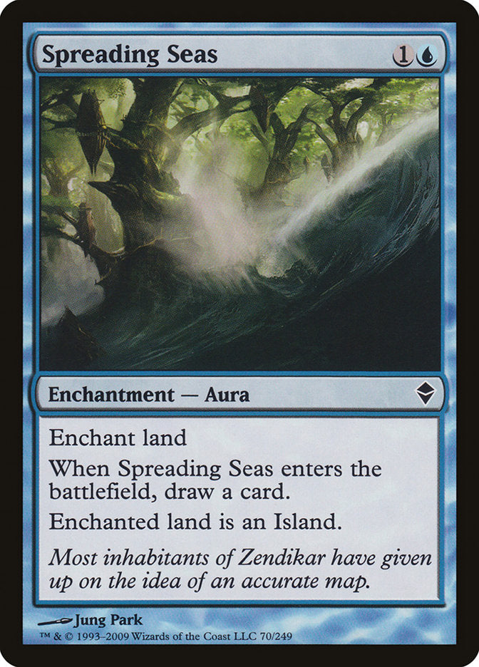 Spreading Seas [Zendikar] Magic: The Gathering