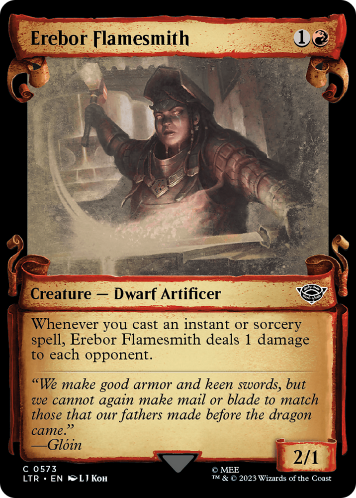 Erebor Flamesmith [The Lord of the Rings: Tales of Middle-Earth Showcase Scrolls] Magic: The Gathering