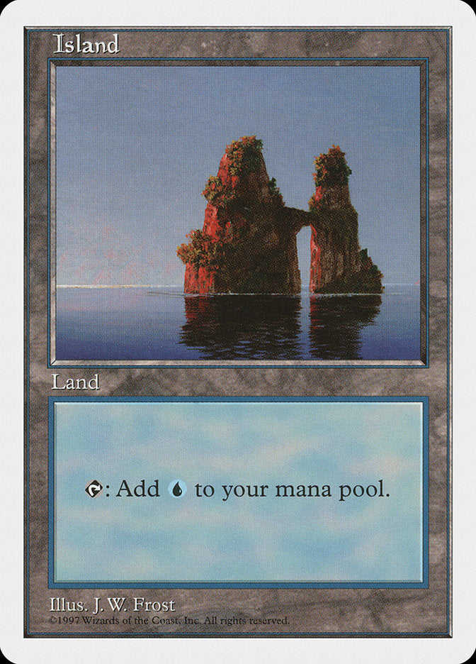 Island (436) [Fifth Edition] Magic: The Gathering