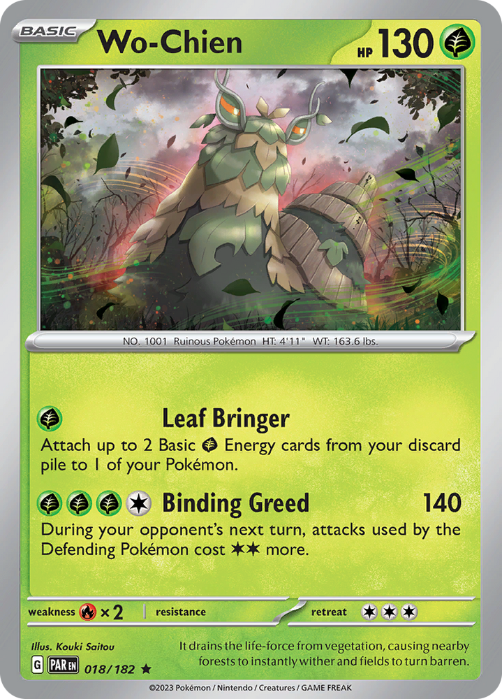 Wo-Chien (018/182) [Scarlet & Violet: Paradox Rift] Pokémon