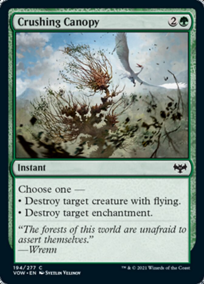 Crushing Canopy [Innistrad: Crimson Vow] Magic: The Gathering