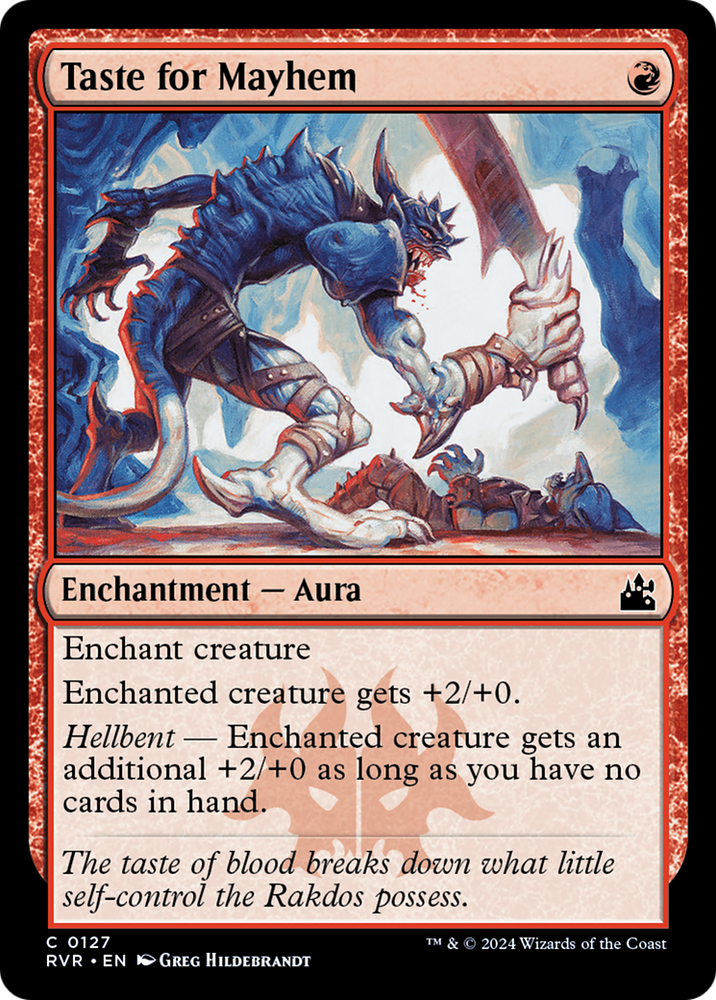 Taste for Mayhem [Ravnica Remastered] Magic: The Gathering