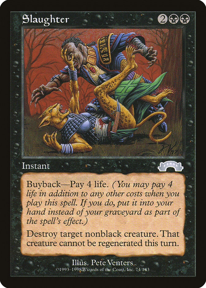 Slaughter [Exodus] Magic: The Gathering