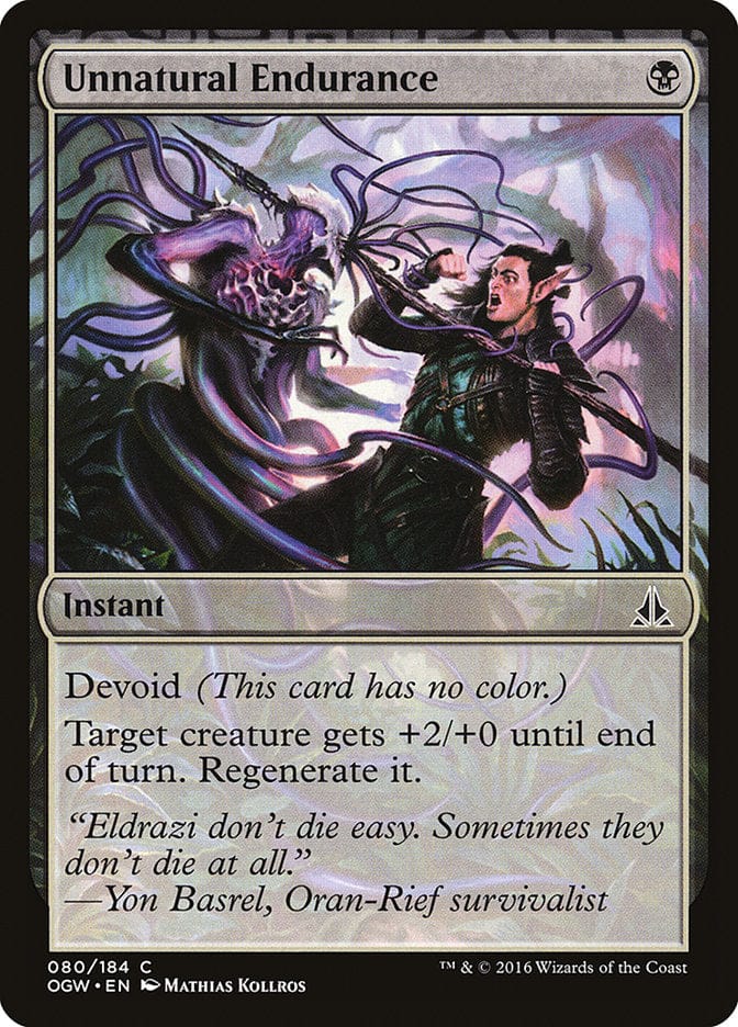 Unnatural Endurance [Oath of the Gatewatch] Magic: The Gathering