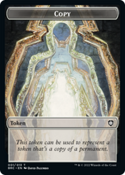 Copy // Powerstone Double-Sided Token [The Brothers' War Commander Tokens] Magic: The Gathering