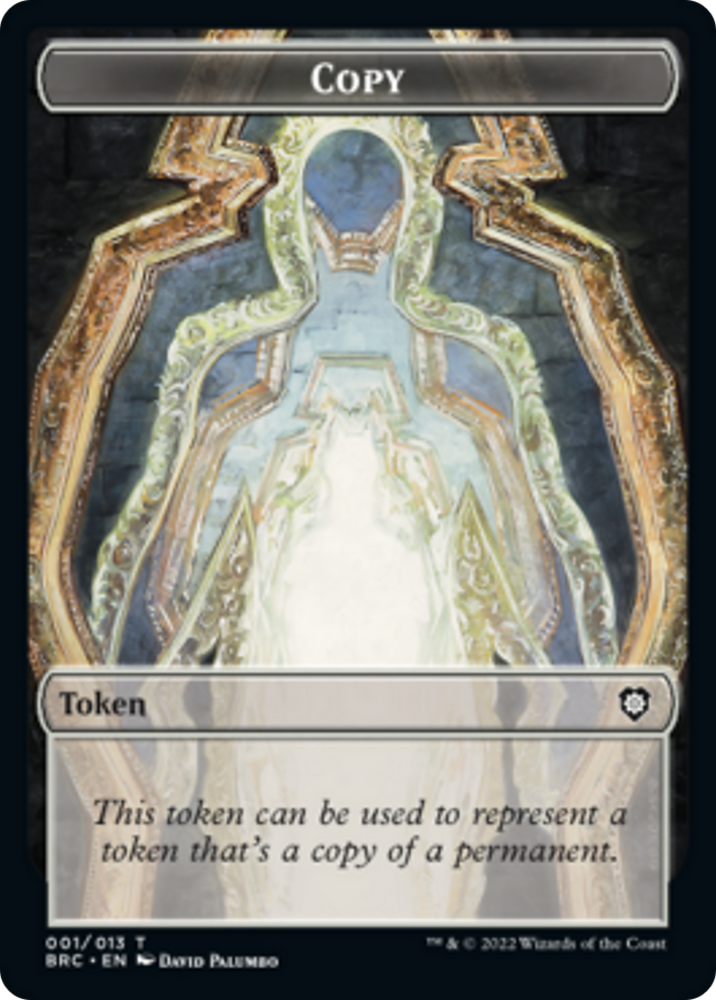 Copy // Inkling Double-Sided Token [The Brothers' War Commander Tokens] Magic: The Gathering