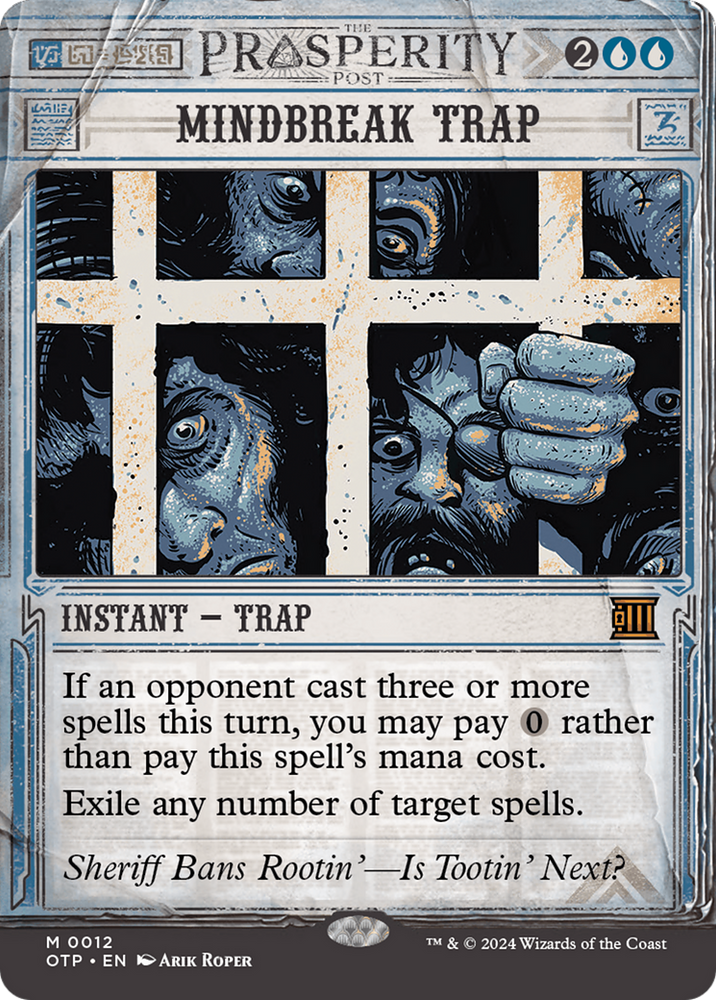 Mindbreak Trap [Outlaws of Thunder Junction: Breaking News] Magic: The Gathering