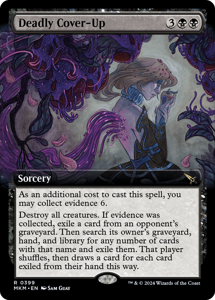 Deadly Cover-Up (Extended Art) [Murders at Karlov Manor] Magic: The Gathering