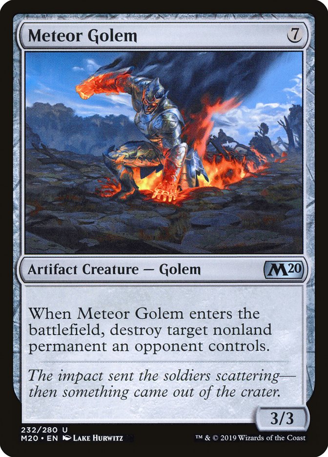 Meteor Golem [Core Set 2020] Magic: The Gathering