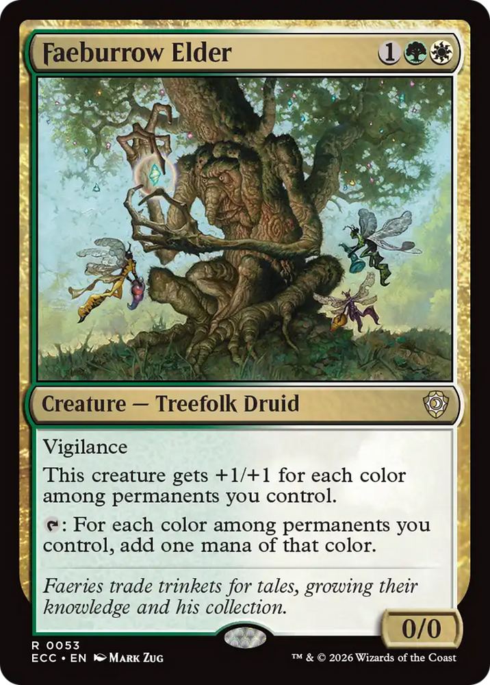 Faeburrow Elder [Lorwyn Eclipsed Commander] Magic: The Gathering