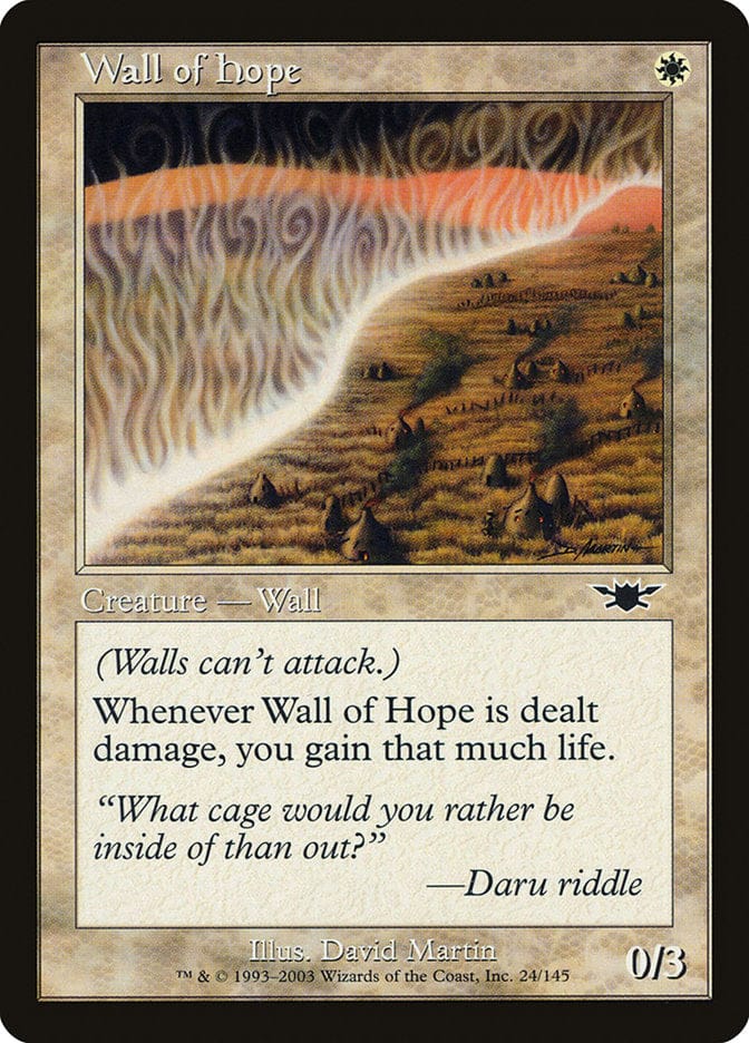 Wall of Hope [Legions] Magic: The Gathering