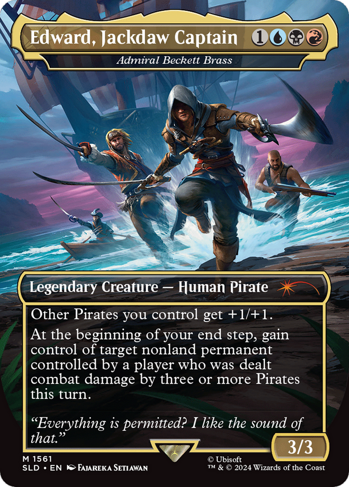 Edward, Jackdaw Captain - Admiral Beckett Brass [Secret Lair Drop Series] Magic: The Gathering