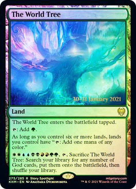 The World Tree [Kaldheim Prerelease Promos] Magic: The Gathering
