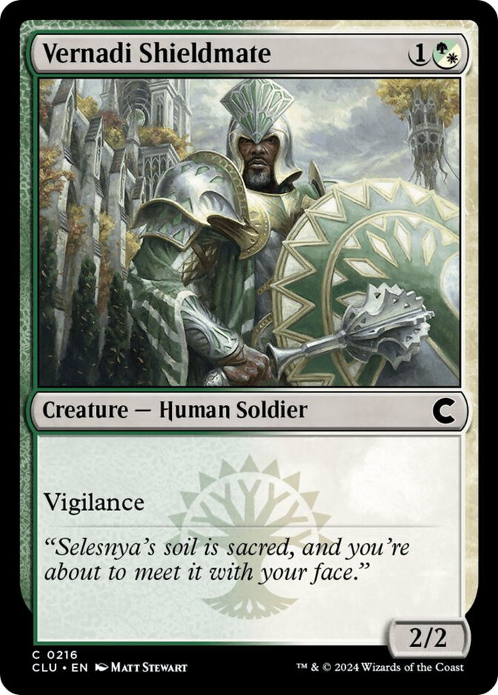 Vernadi Shieldmate [Ravnica: Clue Edition] Magic: The Gathering